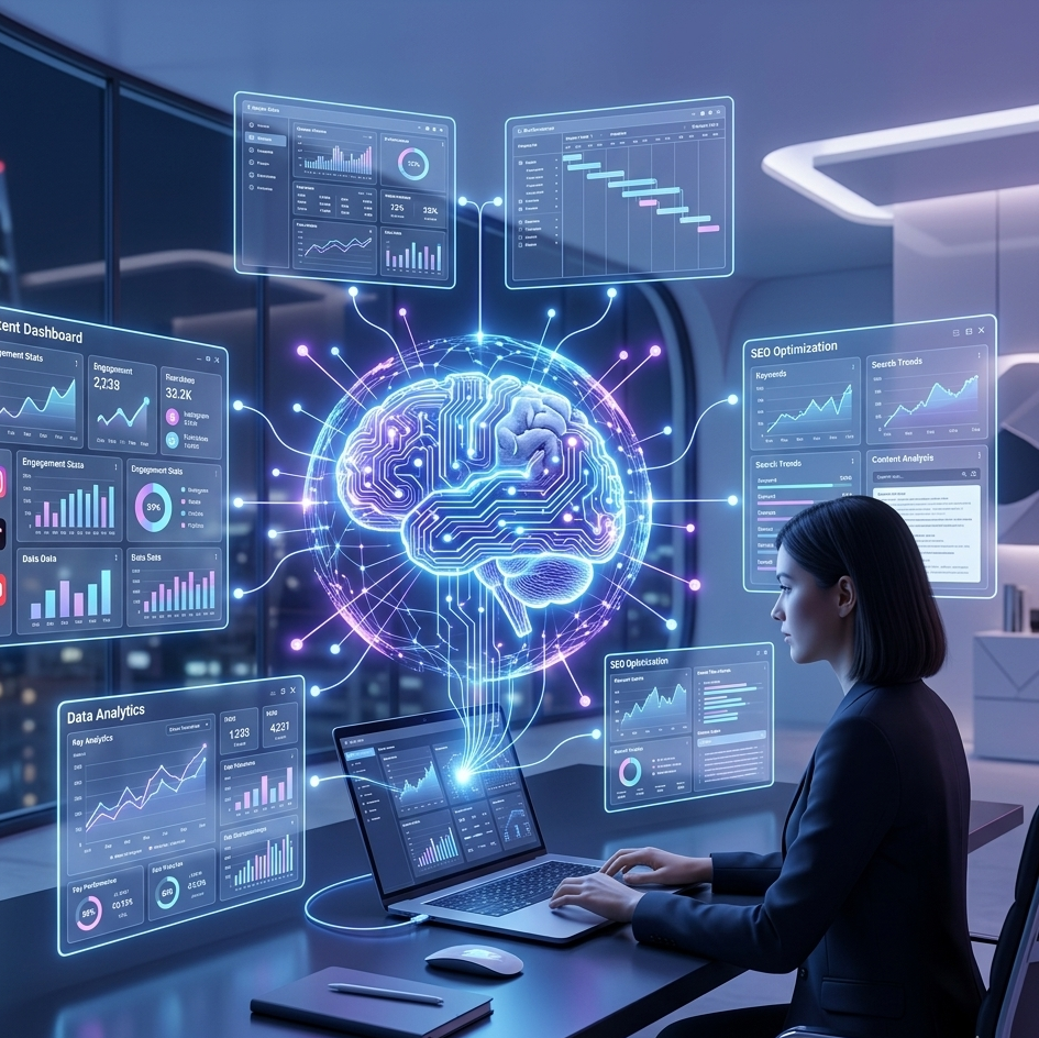 Artificial intelligence assisting digital content marketing creation and optimization